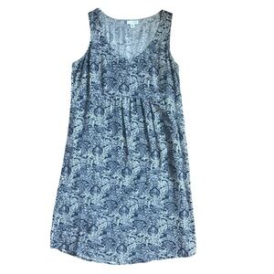 J. Jill Floral Pintuck sundress - blue floral - XS